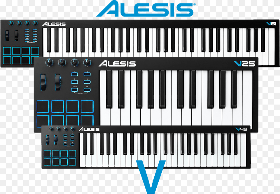 Alesis Vseries Main Alesis V25 Setup, Keyboard, Musical Instrument, Piano, Electrical Device Png Image