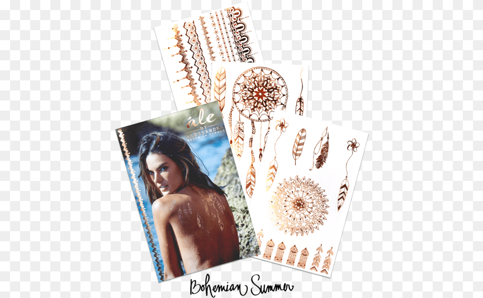 Alessandra Ambrosio Tattoo Rose, Adult, Female, Person, Woman Png Image