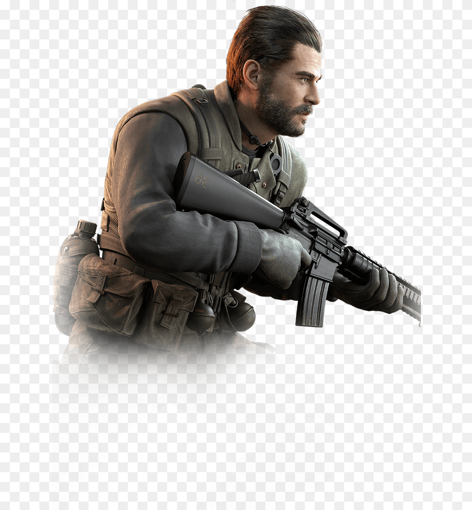 Alex Mason Call Of Duty Mobile, Weapon, Rifle, Firearm, Gun Png Image