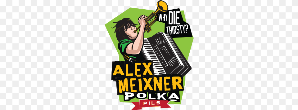 Alex Meixner Polka Pils Beer, Advertisement, Poster, Adult, Female Free Png