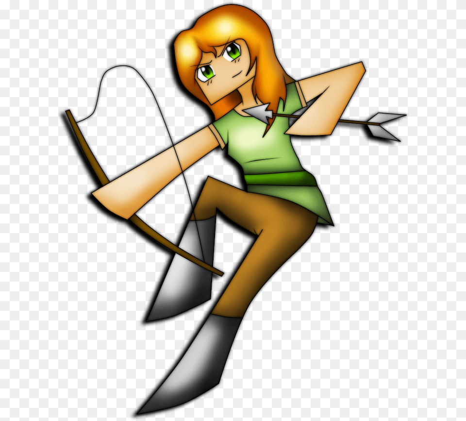 Alex Minecraft By Fable97 Lt By The Laws Of Physics Skin Minecraft Alex, Archery, Bow, Weapon, Sport Free Png