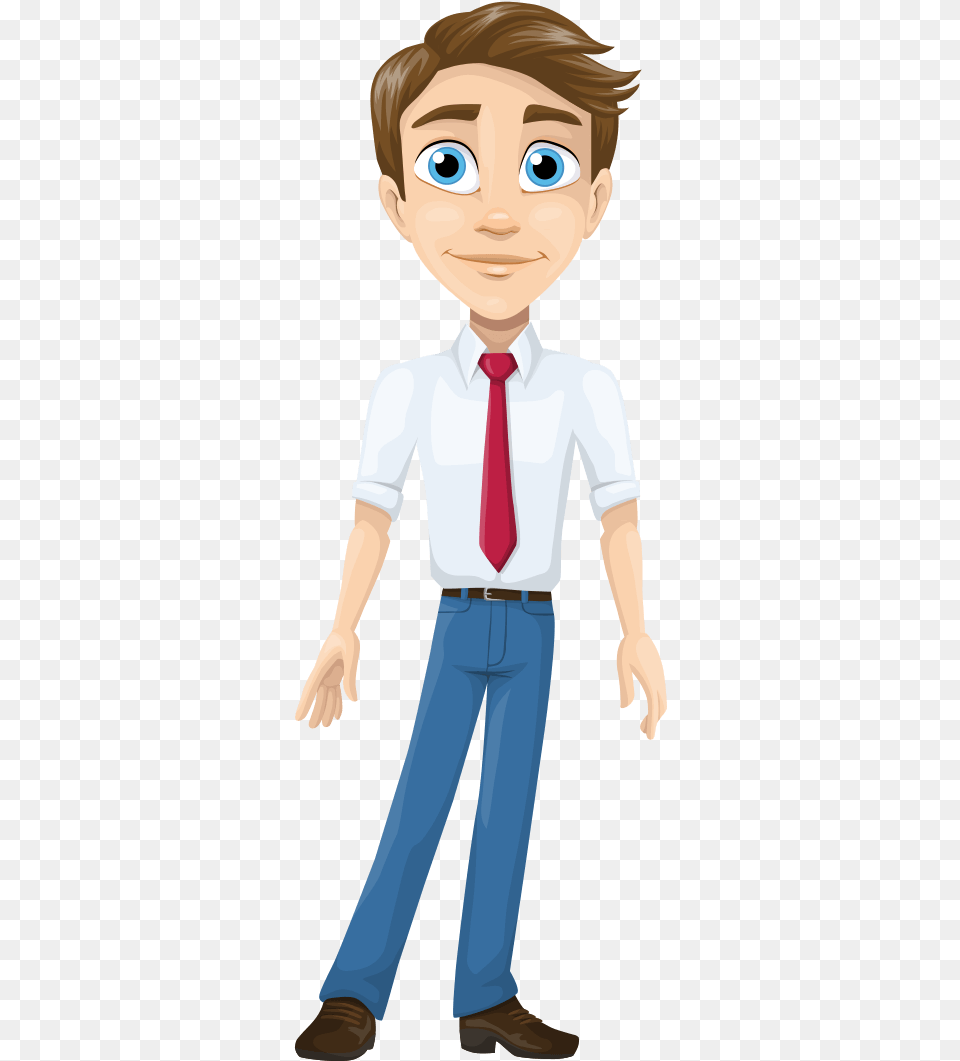 Alex The Businessman Character Business Images Cartoon, Accessories, Person, Male, Tie Free Png
