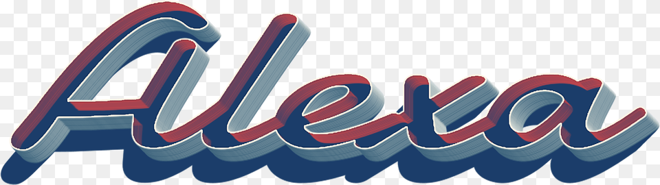 Alexa 3d Letter Name Graphic Design, Logo, Tape, Light, Text Png