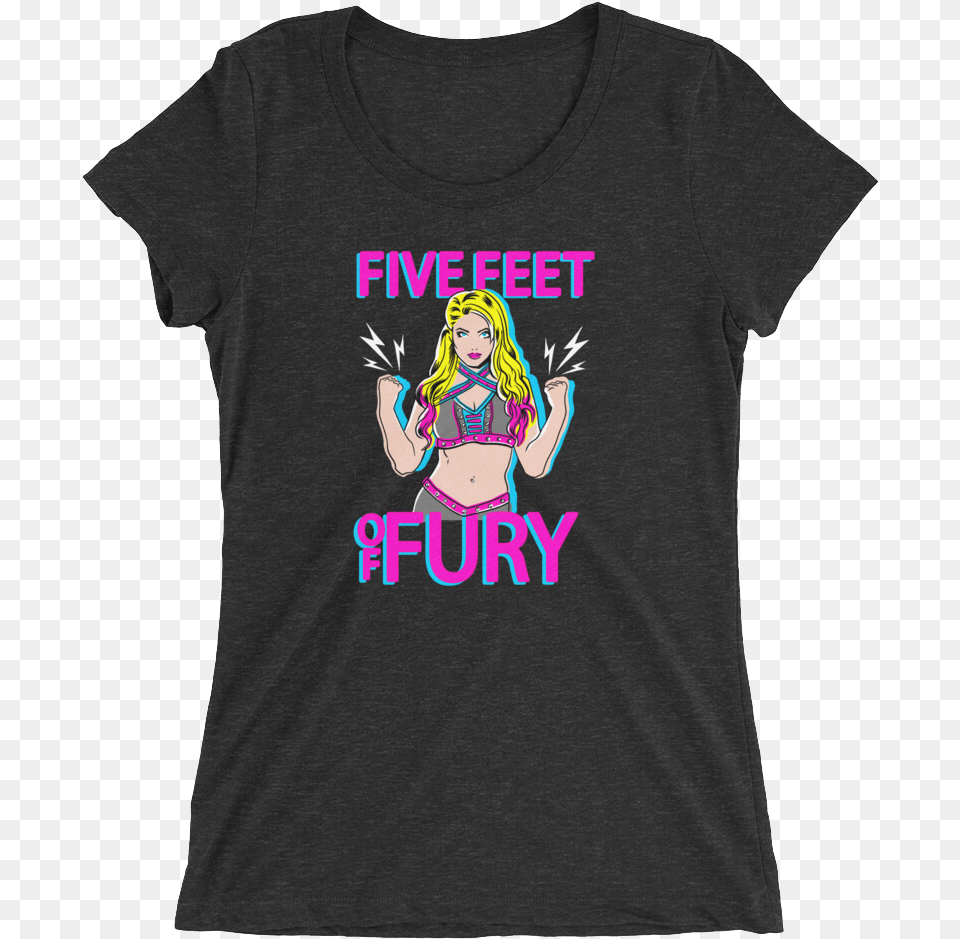 Alexa Bliss Five Feet Of Fury, Clothing, T-shirt, Adult, Female Png Image