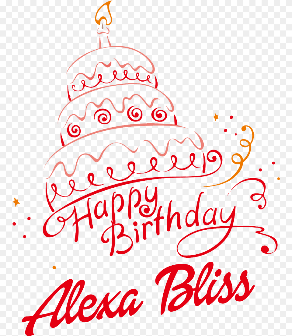 Alexa Bliss Images Happy Birthday Amandeep Cake, Text Free Png