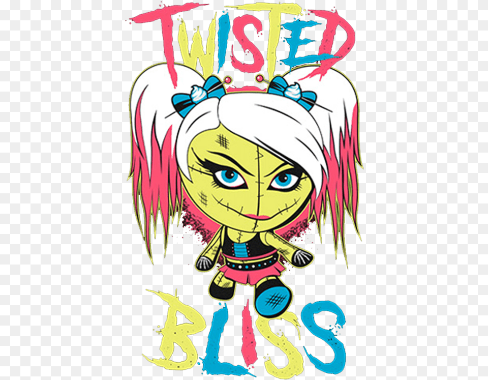 Alexa Bliss Logo 3 By Evan Alexa Bliss Twisted Bliss Logo, Book, Comics, Publication, Person Free Png Download