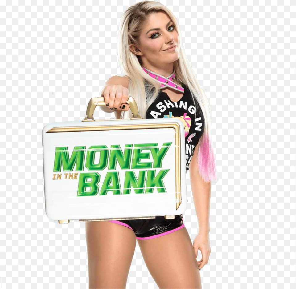 Alexa Bliss Miss Money In The Bank, Adult, Bag, Female, Person Png Image