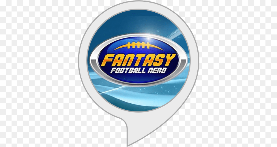 Alexa Skills Fantasy Football Nerd, Logo, Badge, Symbol, Disk Free Png