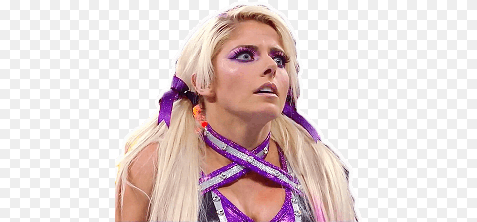 Alexa Stickers Set For Telegram Wwe Alexa Bliss Hair, Adult, Blonde, Female, Person Png Image