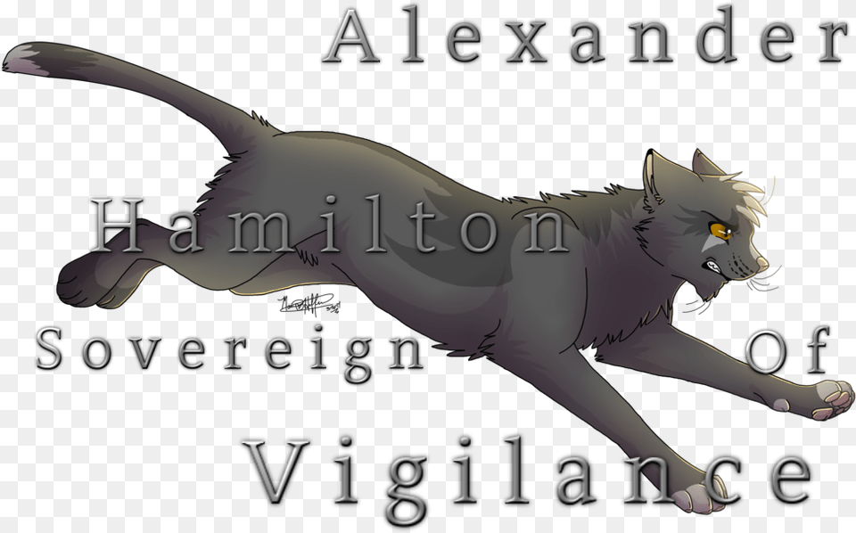 Alexander Hamilton Fourth Signature Finished Gray Wing Warriors, Animal, Cat, Mammal, Pet Free Transparent Png