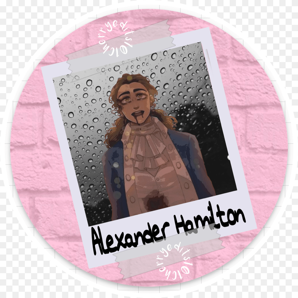 Alexander Hamilton Icon Freetoedit Circle, Sticker, Portrait, Photography, Face Free Png Download