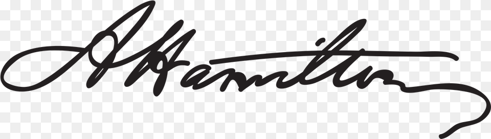 Alexander Hamilton Signature, Handwriting, Text Free Png Download