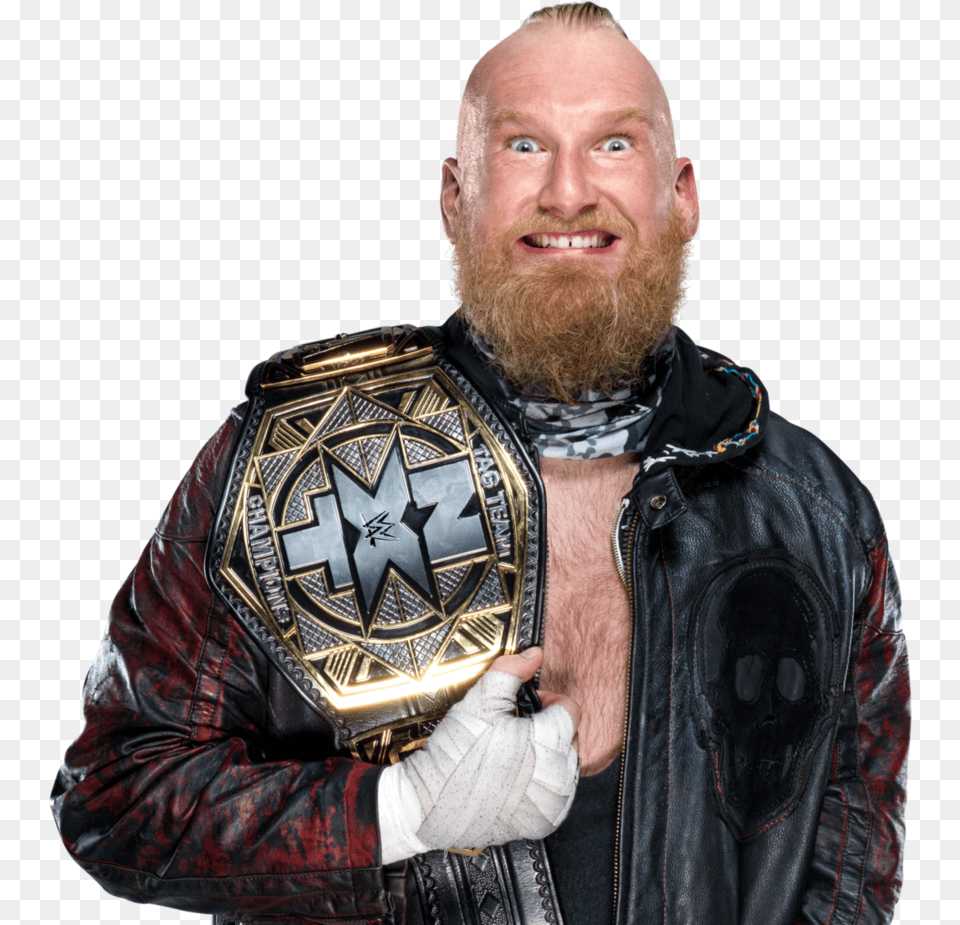 Alexander Wolfe Tag Team Champion Nxt Tag Wwe Alexander Alexander Wolfe, Clothing, Coat, Jacket, Person Free Transparent Png