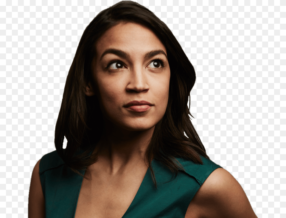 Alexandra Ocasio Cortez Posing For A Campaign Alexandria Ocasio Cortez Transparent, Adult, Smile, Portrait, Photography Png Image
