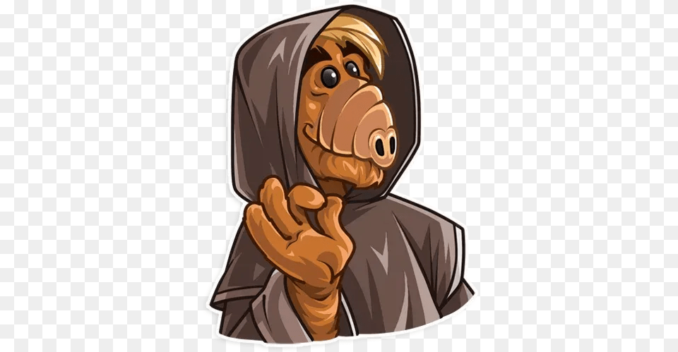 Alf Whatsapp Stickers Stickers Cloud Alf Stickers, Baby, Person, Animal, Ape Free Transparent Png