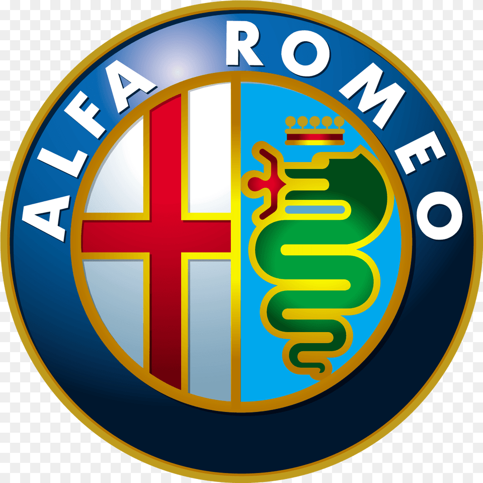 Alfa Romeo Car Logo Brand Hq Logo Alfa Romeo, Badge, Symbol, Disk, Emblem Free Png