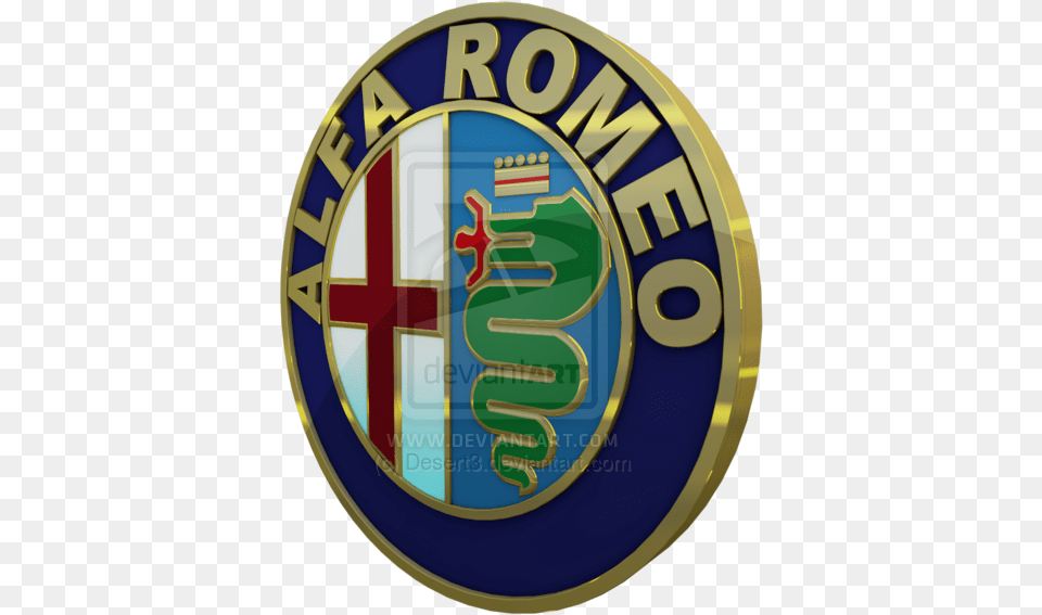 Alfa Romeo Logo 3d Alfa Romeo, Badge, Symbol, Emblem, Disk Free Transparent Png