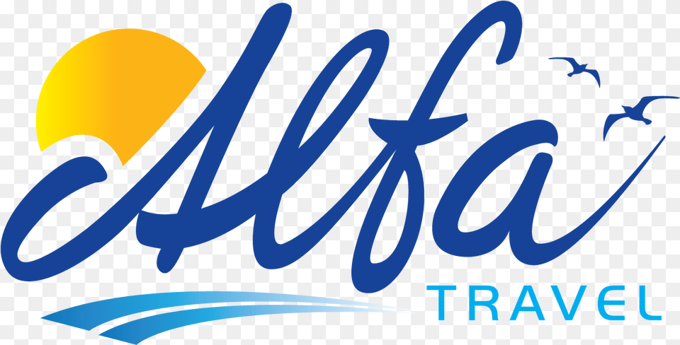 Alfa Travel Coach Holidays Alfa Travel Logo, Text, Animal, Fish, Sea Life Free Png