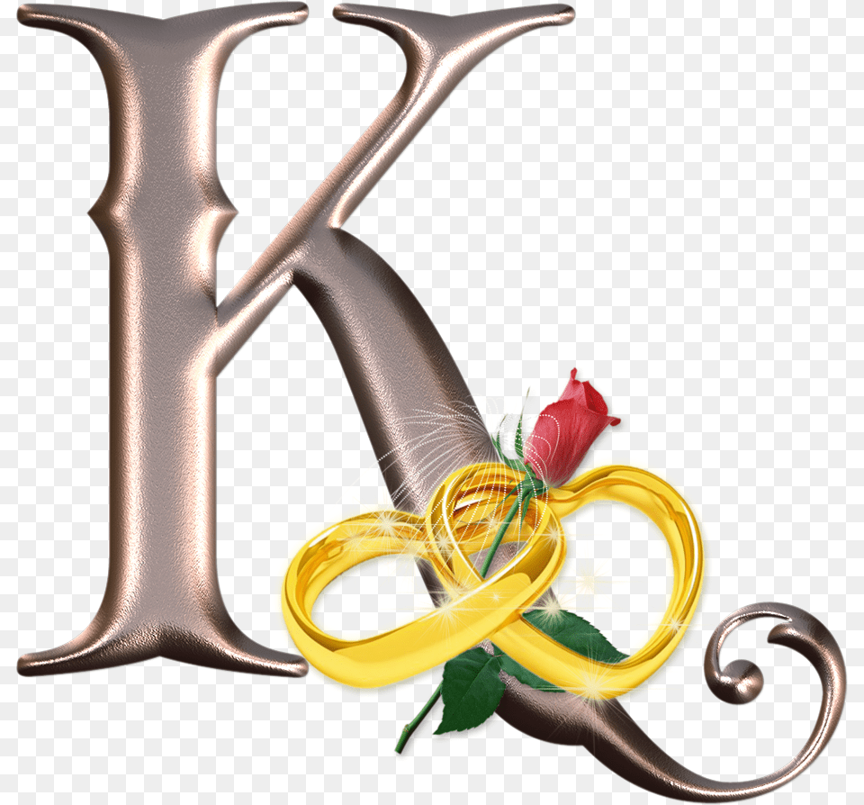 Alfabeto Cromado Con Corazones Dorados Y Rosa Roja Wedding, Weapon, Sword, Art, Graphics Png