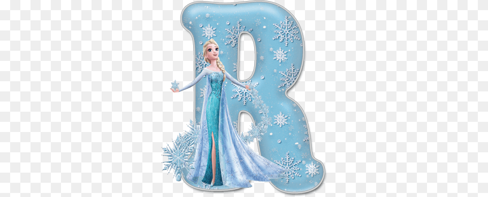 Alfabeto De Elsa Con Vestido De Gala Disney Frozen Elsa The Snow Queen Let, Figurine, Toy, Doll, Wedding Png Image