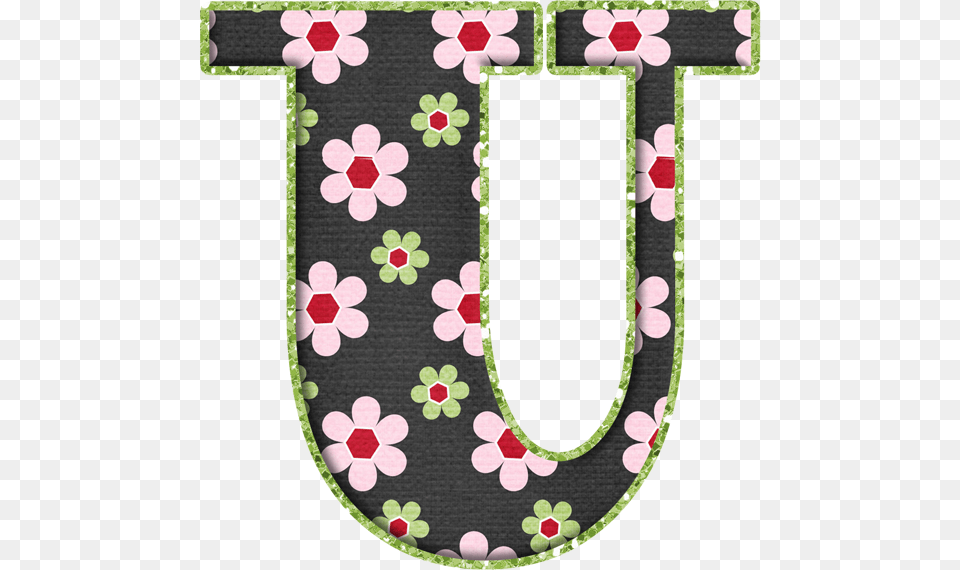 Alfabeto De Florecitas Rosas De Eduarda Cavalcanti, Applique, Pattern, Number, Symbol Free Png Download