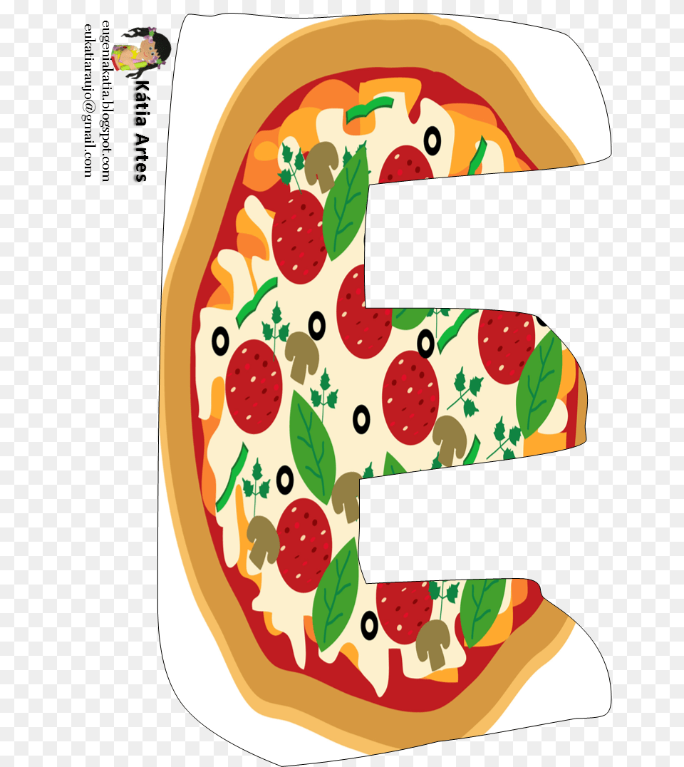 Alfabeto De Pizza Oh My Alfabetos Family Initials, Food, Cutlery, Fork, Ketchup Png