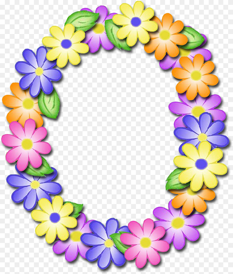 Alfabeto De Primavera Letras Em Muito Lindo Flower Pattern Letter, Accessories, Flower Arrangement, Ornament, Plant Free Png Download