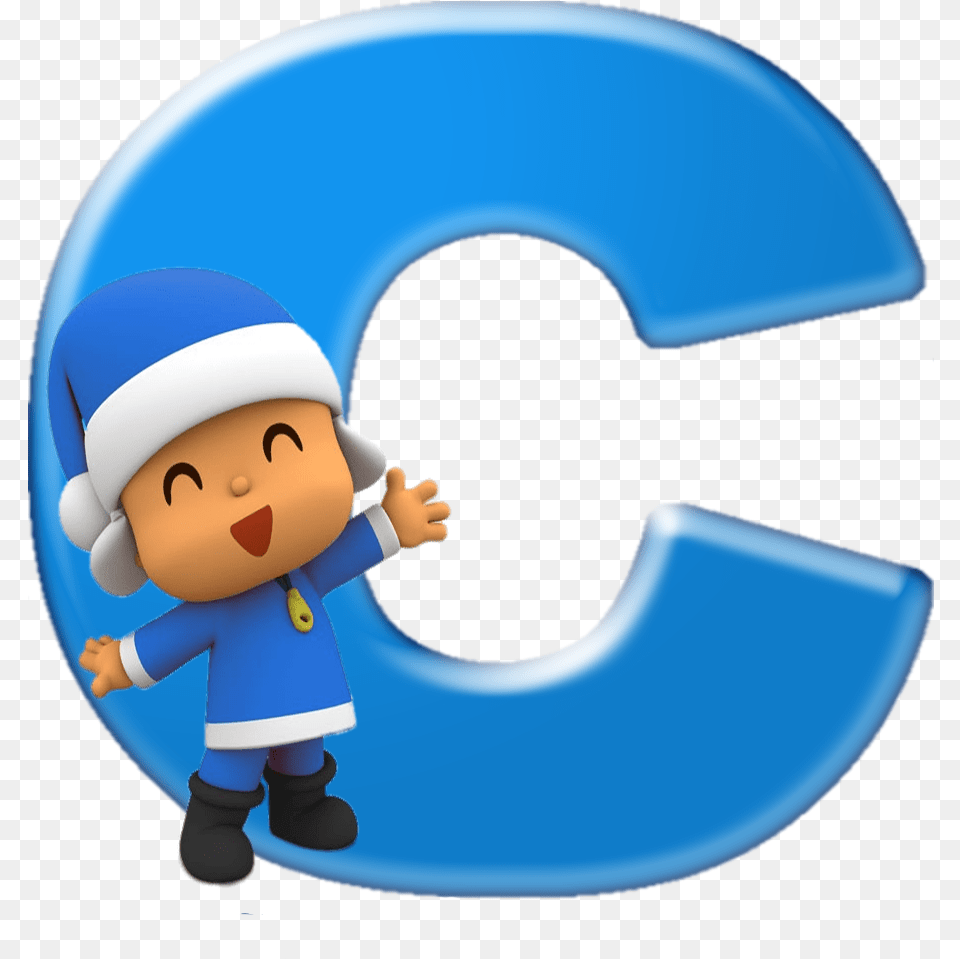 Alfabeto Decorativo Pocoyo, Baby, Person, Face, Head Png