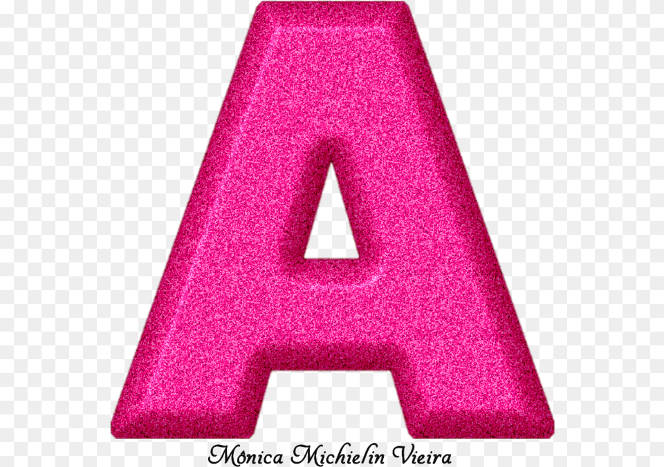 Alfabeto Glitter Rosa Transparent Pink Glitter Letters, Purple, Foam, Symbol, Text Free Png Download