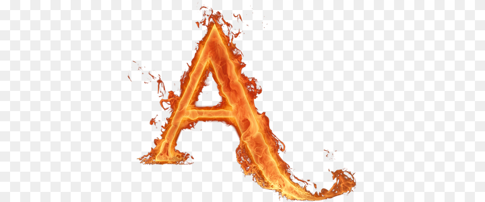 Alfabeto Hecho Con Fuego Fire Letter A, Flame, Bonfire Free Png