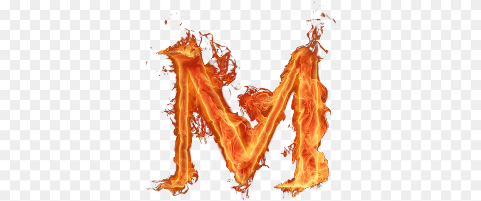 Alfabeto Hecho Con Fuego Letter M Fire, Flame, Bonfire Free Png Download