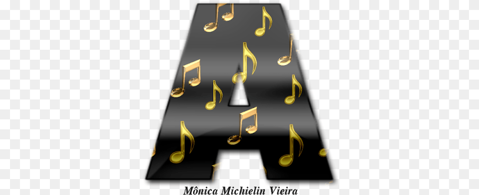 Alfabeto Notas Musicais Douradas E Fundo Preto Music, Lighting, Text Free Png