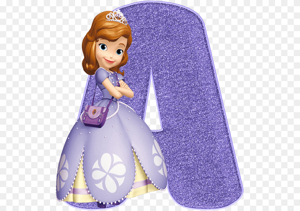 Alfabeto Princesa Sofia Alphabet Sofia The First Letters, Doll, Toy, Face, Head Free Png Download