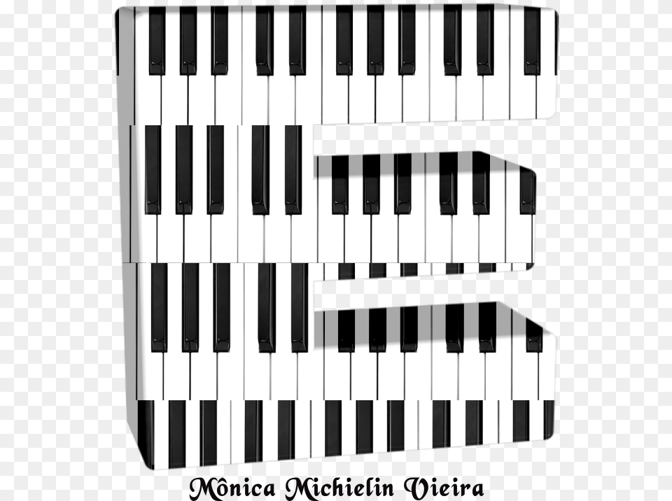 Alfabeto Teclas Do Piano Em 3d Alfabeto Em Forma De Teclado Musical, Keyboard, Musical Instrument Png