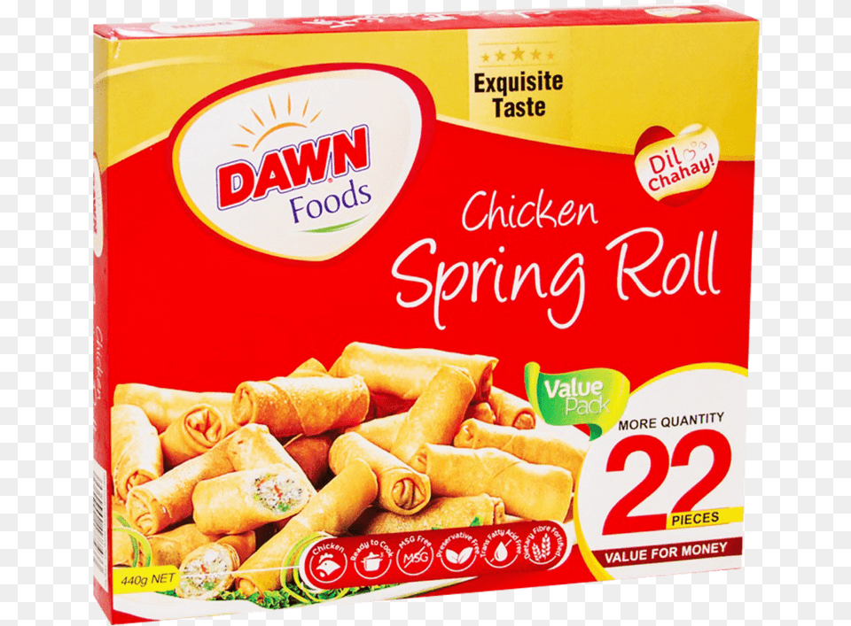 Alfatah Frozen Food Dawn Chicken Spring Roll 22 Pcs Dawn Bread, Dessert, Pastry, Snack Free Png