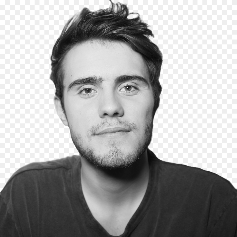 Alfie Deyes Bw Face Alfie Deyes, Adult, Portrait, Photography, Person Free Png