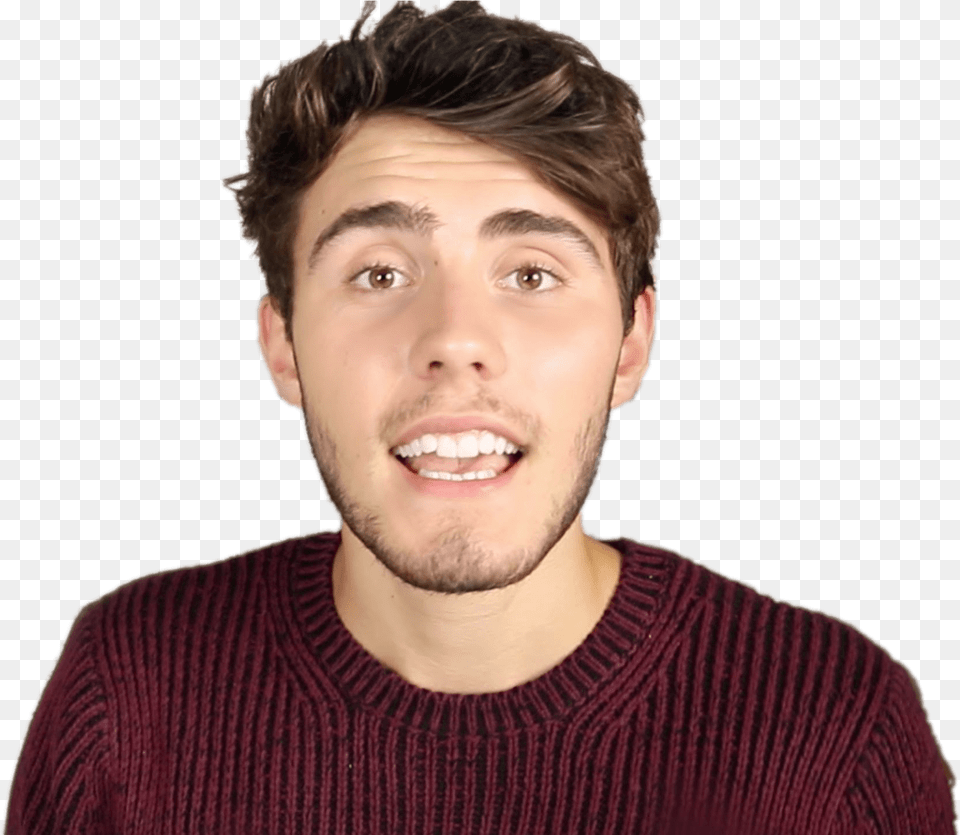 Alfie Deyes Pointless Blog Red Sweater Alfie Deyes, Body Part, Face, Happy, Head Png