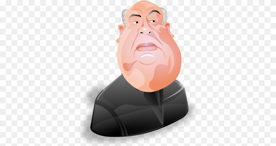 Alfred Hitchcock Icon Alfred Hitchcock Emoji, Face, Head, Person, Photography Free Png Download