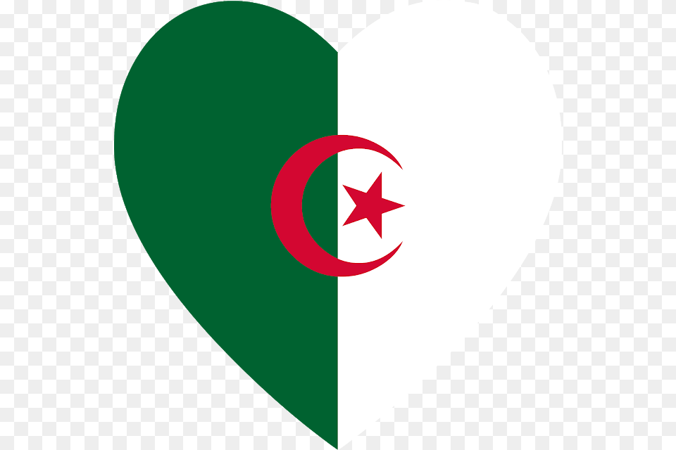Algeria Flag, Heart, Symbol, Person Free Png
