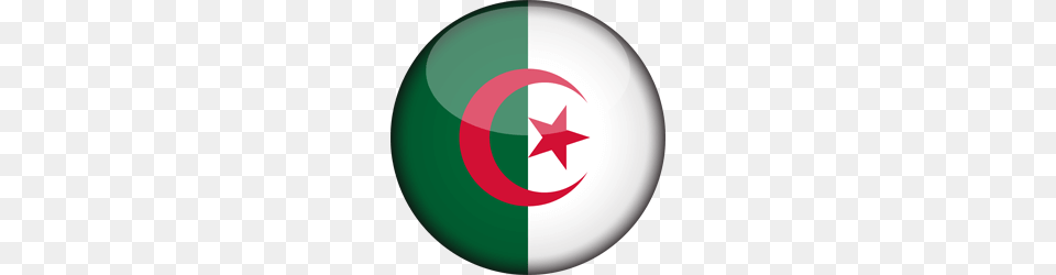 Algeria Flag Clipart, Star Symbol, Symbol, Disk Free Transparent Png