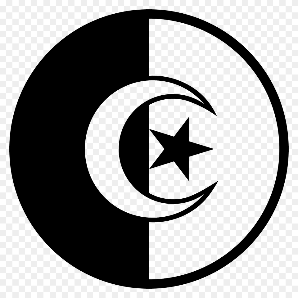 Algeria Flag Emoji Clipart, Star Symbol, Symbol, Disk Free Transparent Png