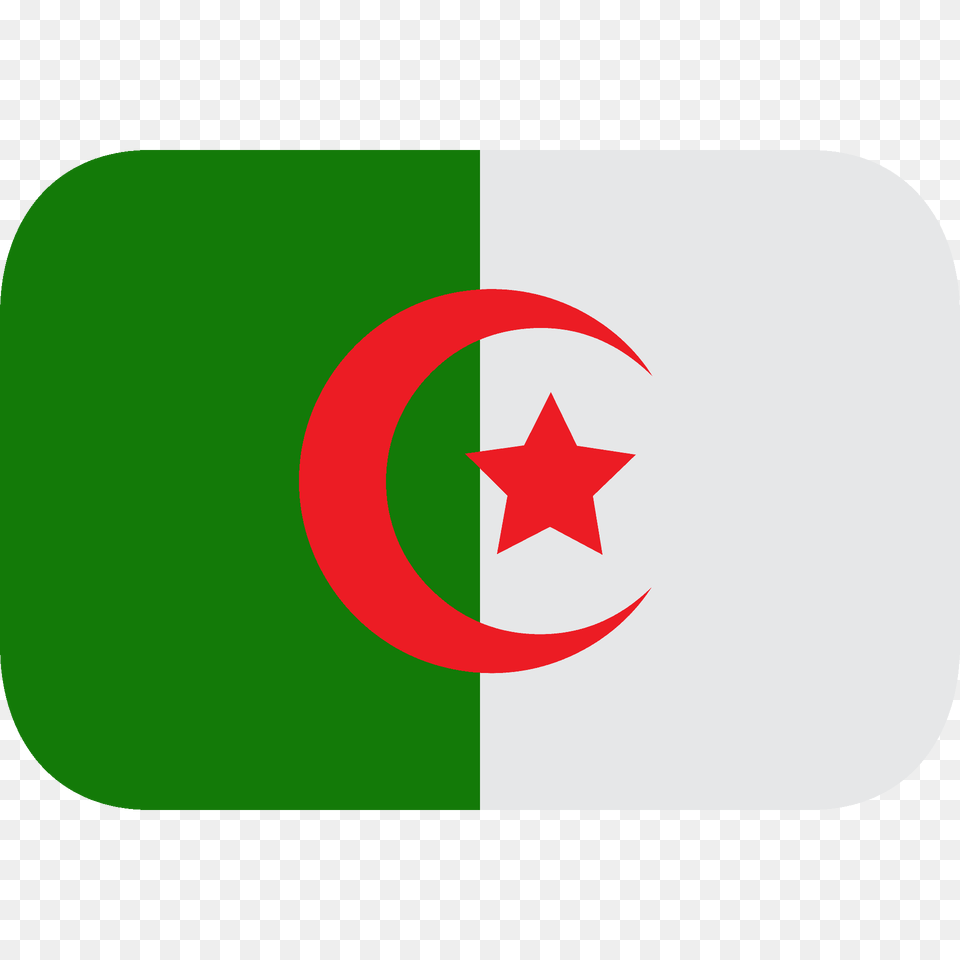 Algeria Flag Emoji Clipart, Logo, Symbol, Star Symbol Free Png Download