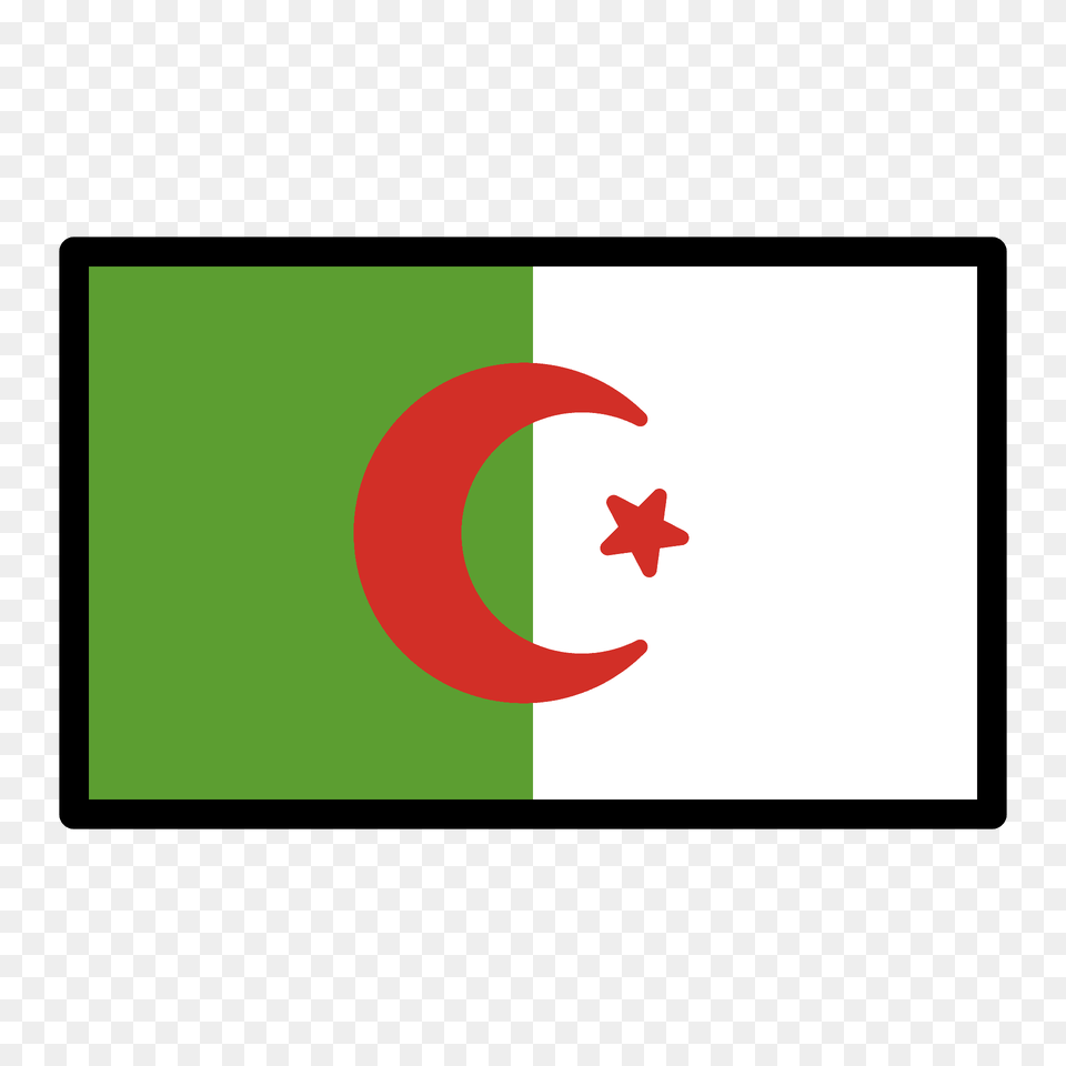 Algeria Flag Emoji Clipart, Logo, Blackboard Free Transparent Png