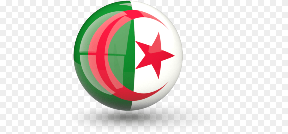 Algeria Flag Icon, Sphere, Ball, Football, Soccer Free Png Download
