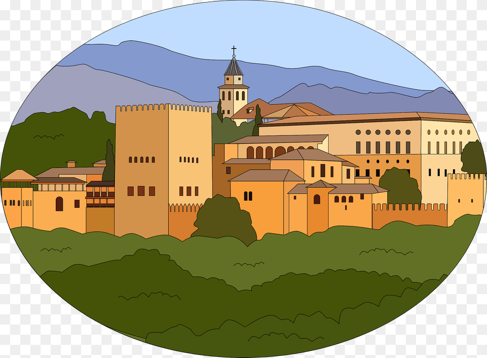 Alhambra Clipart, City, Architecture, Housing, House Free Transparent Png