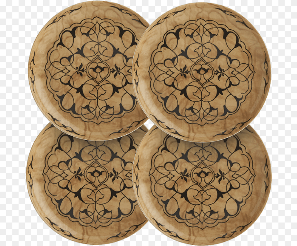 Alhambra Curly Pine Canapes Set Of Four Cookie, Home Decor, Plate, Pottery, Cushion Png Image