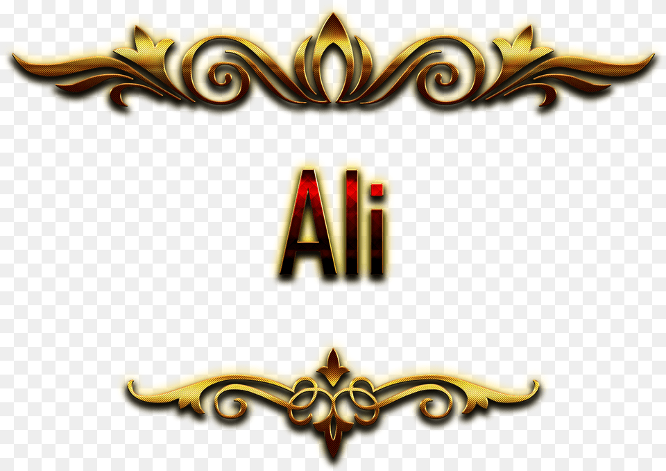 Ali Decorative Name Harsh Name, Logo, Emblem, Symbol Free Png Download