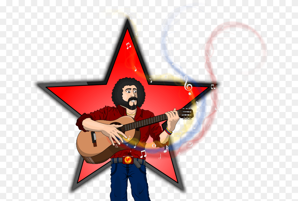 Ali Primera 002 Svg, Adult, Guitar, Male, Man Free Png