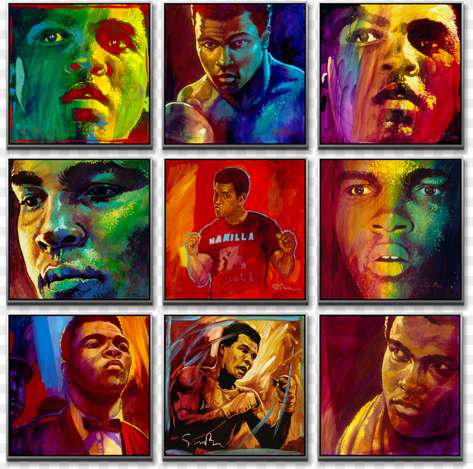 Ali Wall Collage Muhamad Ali, Art, Adult, Wedding, Person Png Image