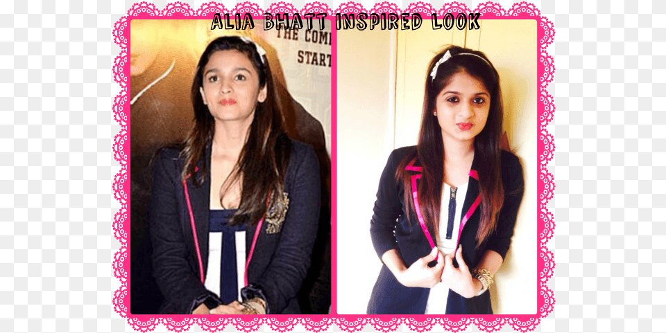 Alia Bhatt Soty Inspired Outfit Of The Girl Look Like Alia Bhatt, Woman, Portrait, Photography, Person Png Image